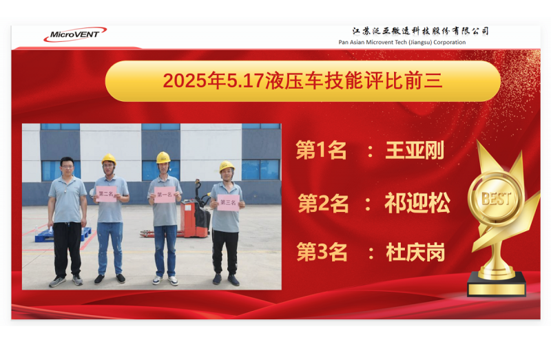 液壓車和叉車技能大比武活動圓滿落幕